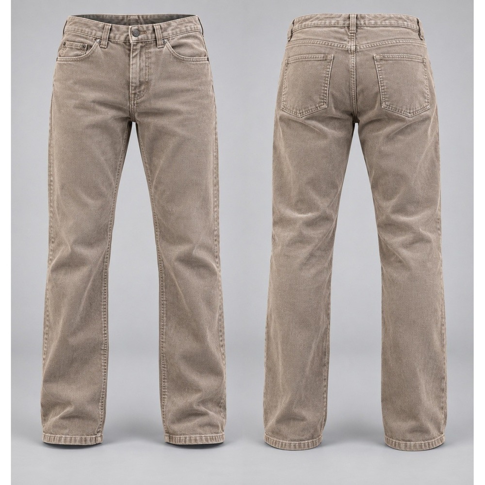 Talbots pants Womens 8x30 heritage straight leg Corduroy gray